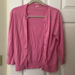JCrew Pink Cardigan